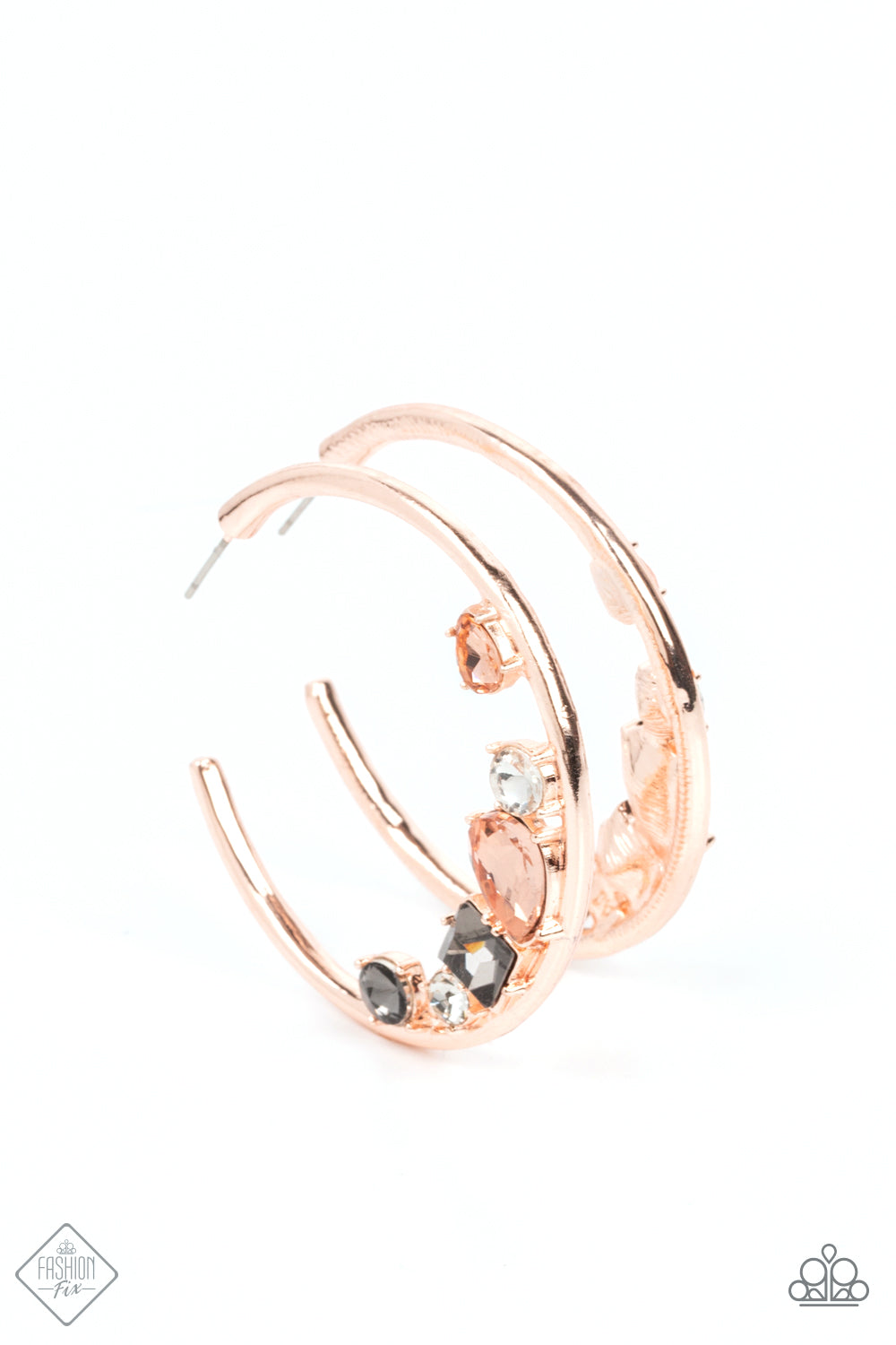 Attractive Allure - Rose Gold hoop earring A075D