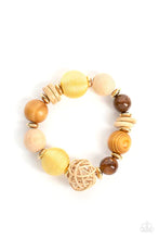 Load image into Gallery viewer, Happily Homespun - Yellow bracelet B119
