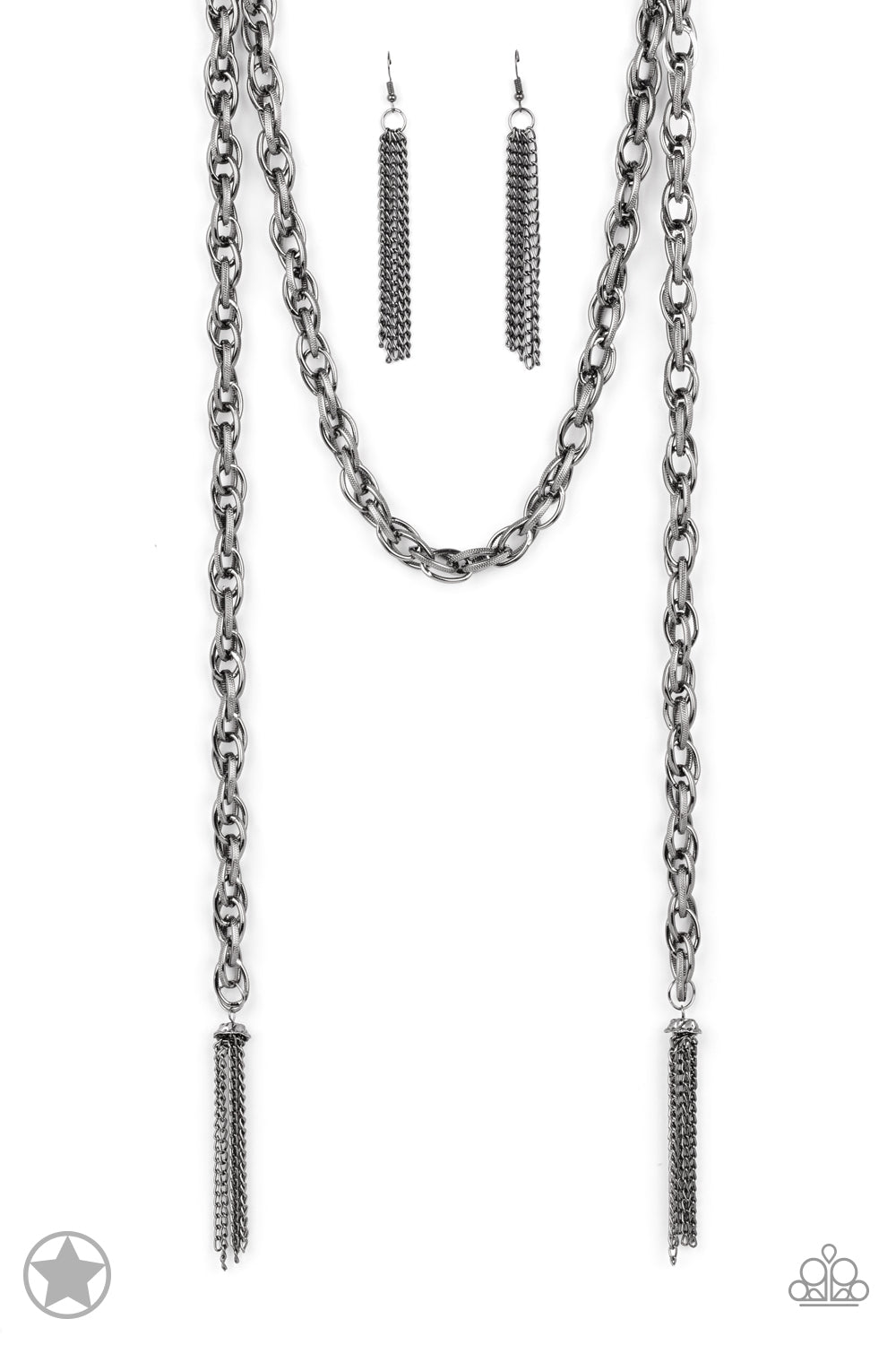 SCARFed for Attention - Gunmetal NECKLACE A032