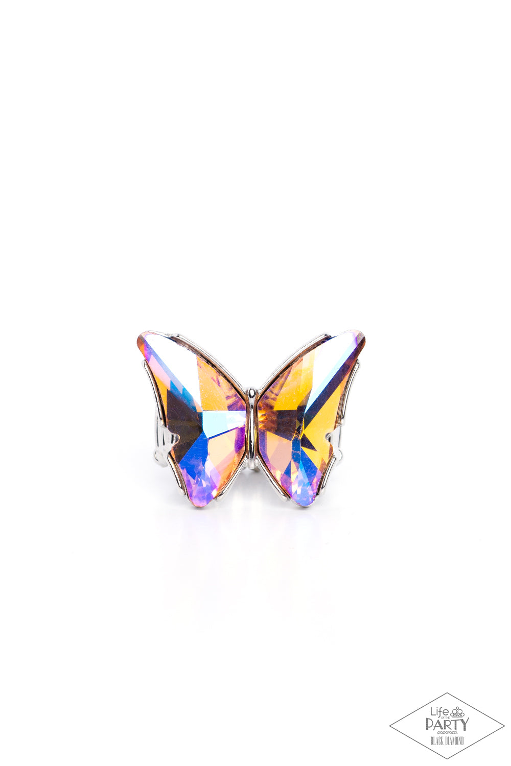 Fluorescent Flutter - Orange ring E004