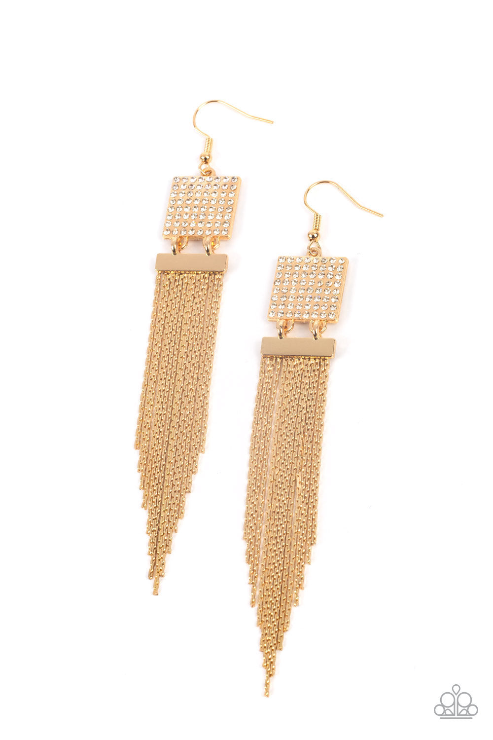 Dramatically Deco - Gold LOP earring 1752