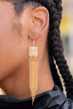 Load image into Gallery viewer, Dramatically Deco - Gold LOP earring 1752
