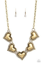 Load image into Gallery viewer, Kindred Hearts - Brass necklace 834

