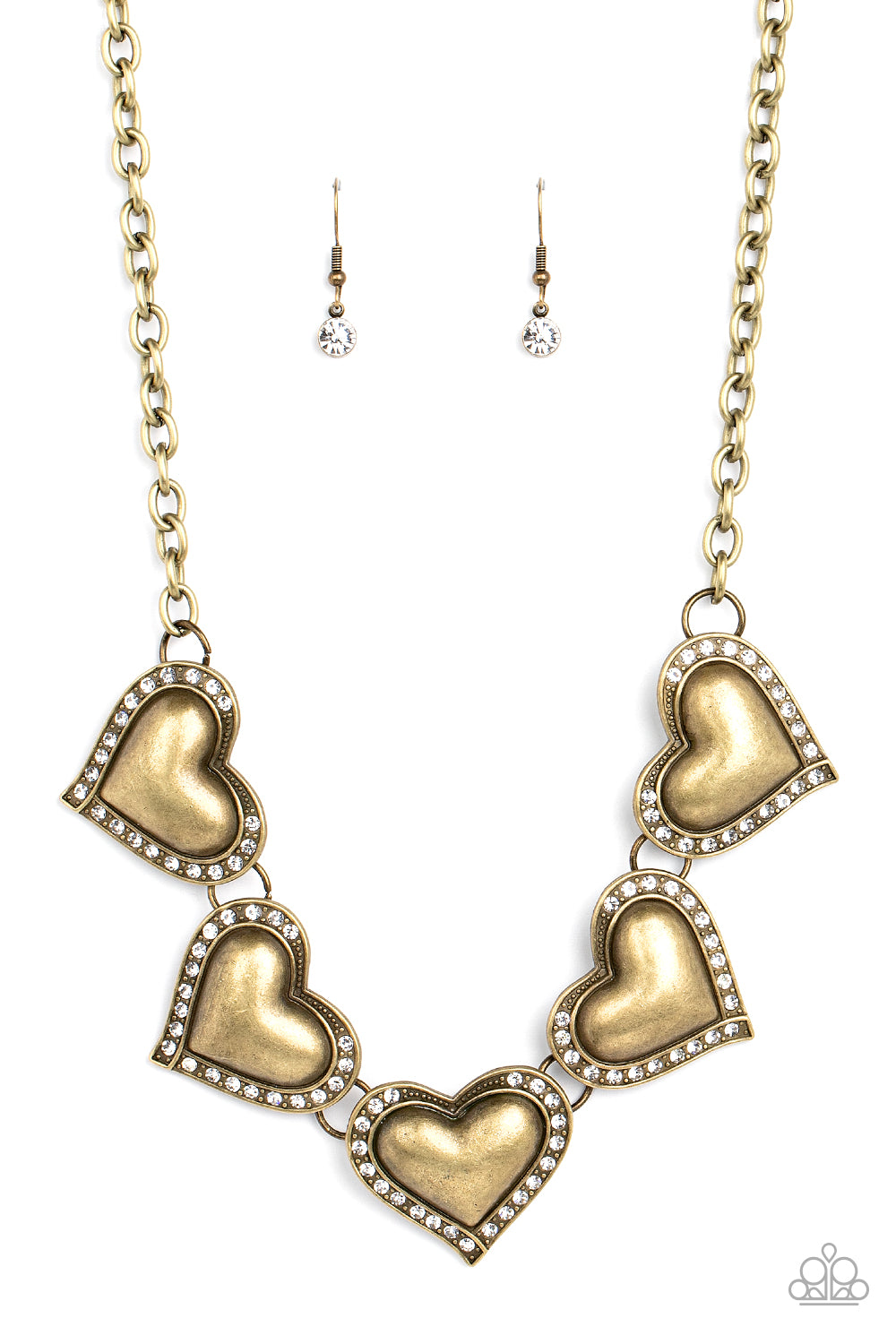 Kindred Hearts - Brass necklace 834
