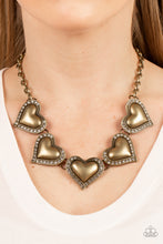Load image into Gallery viewer, Kindred Hearts - Brass necklace 834
