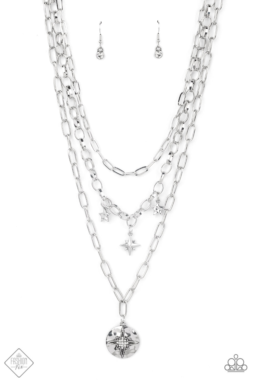 Under the Northern Lights - White necklace D071