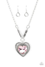 Load image into Gallery viewer, Heart Full of Fabulous - Pink necklace B106
