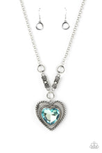 Load image into Gallery viewer, Heart Full of Fabulous - Blue necklace A061
