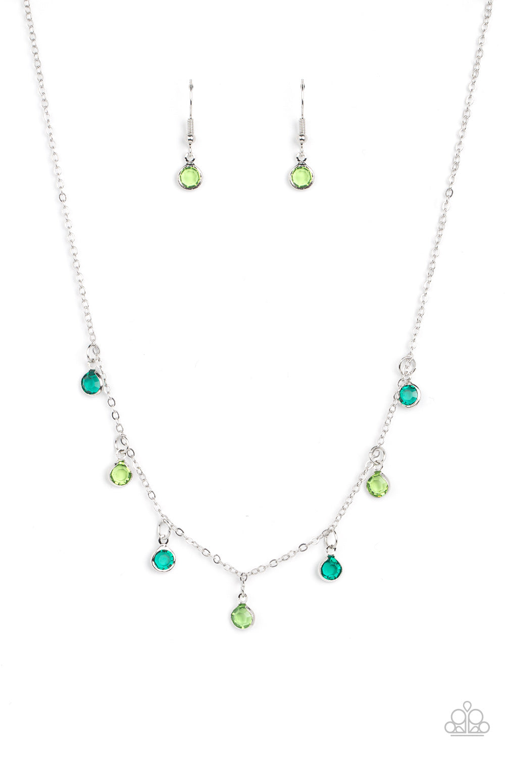 Carefree Charmer - Green necklace C023G