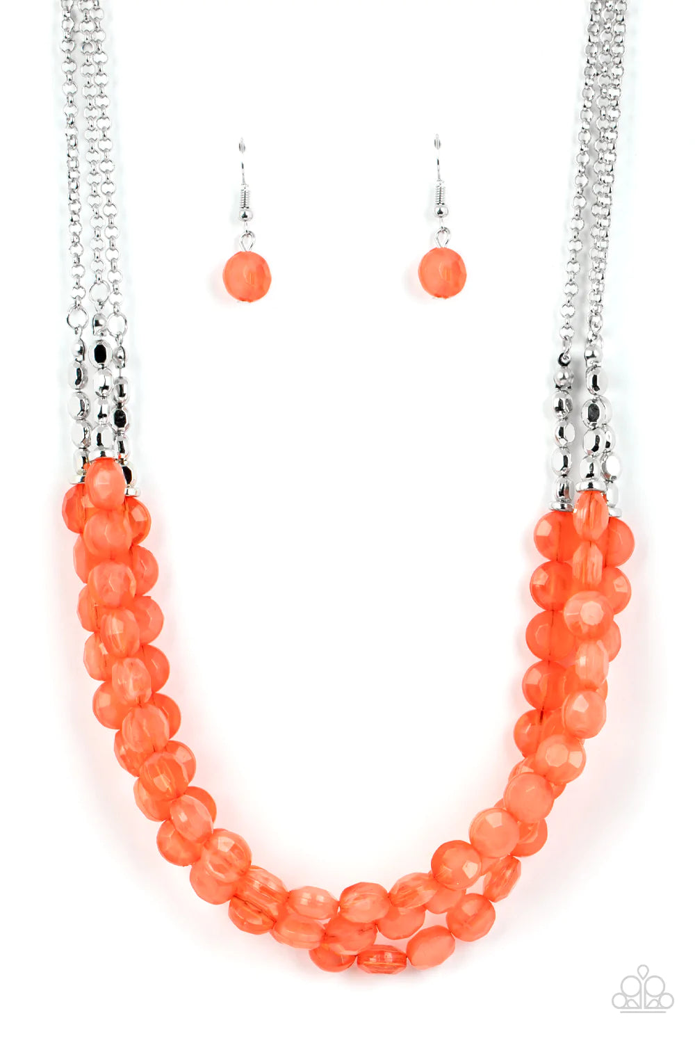 Pacific Picnic - Orange necklace B101