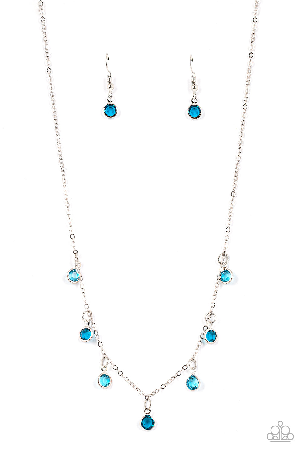 Carefree Charmer - Blue necklace D012