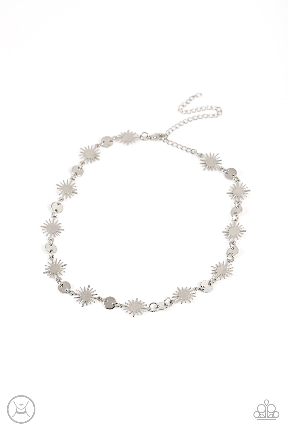 Astro Goddess - Silver choker necklace B117