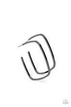 Load image into Gallery viewer, Major Flex - Black hoop earring C027
