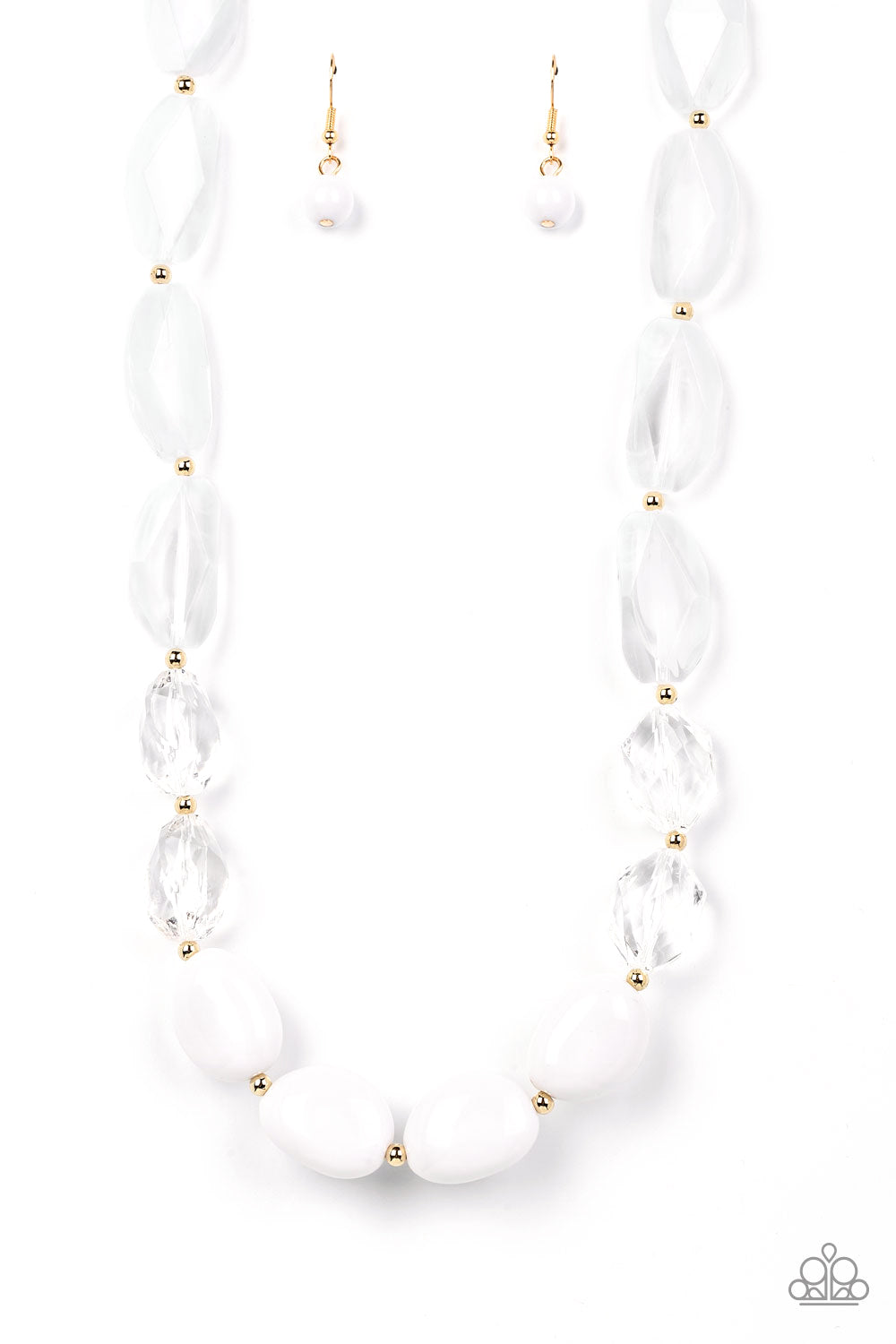 Private Paradise - White necklace B113