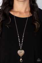Load image into Gallery viewer, Doting Devotion - Gold lanyard necklace C023G

