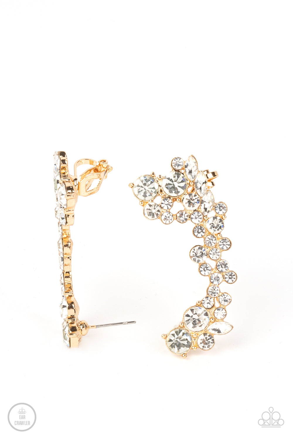 Astronomical Allure - Gold ear crawler earring B119