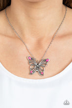 Load image into Gallery viewer, Badlands Butterfly - Pink necklace B009
