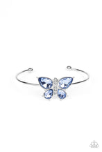 Load image into Gallery viewer, Butterfly Beatitude - Blue cuff bracelet B126
