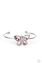 Load image into Gallery viewer, Butterfly Beatitude - Pink cuff bracelet B121
