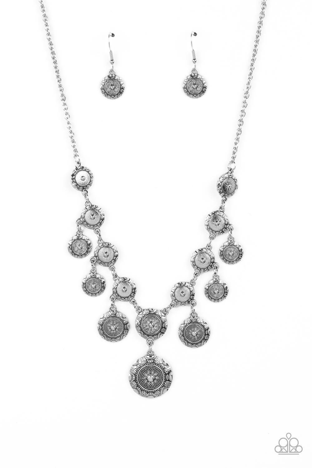 Sahara Stars - Silver necklace B124