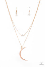 Load image into Gallery viewer, Modern Moonbeam - Rose Gold necklace B124
