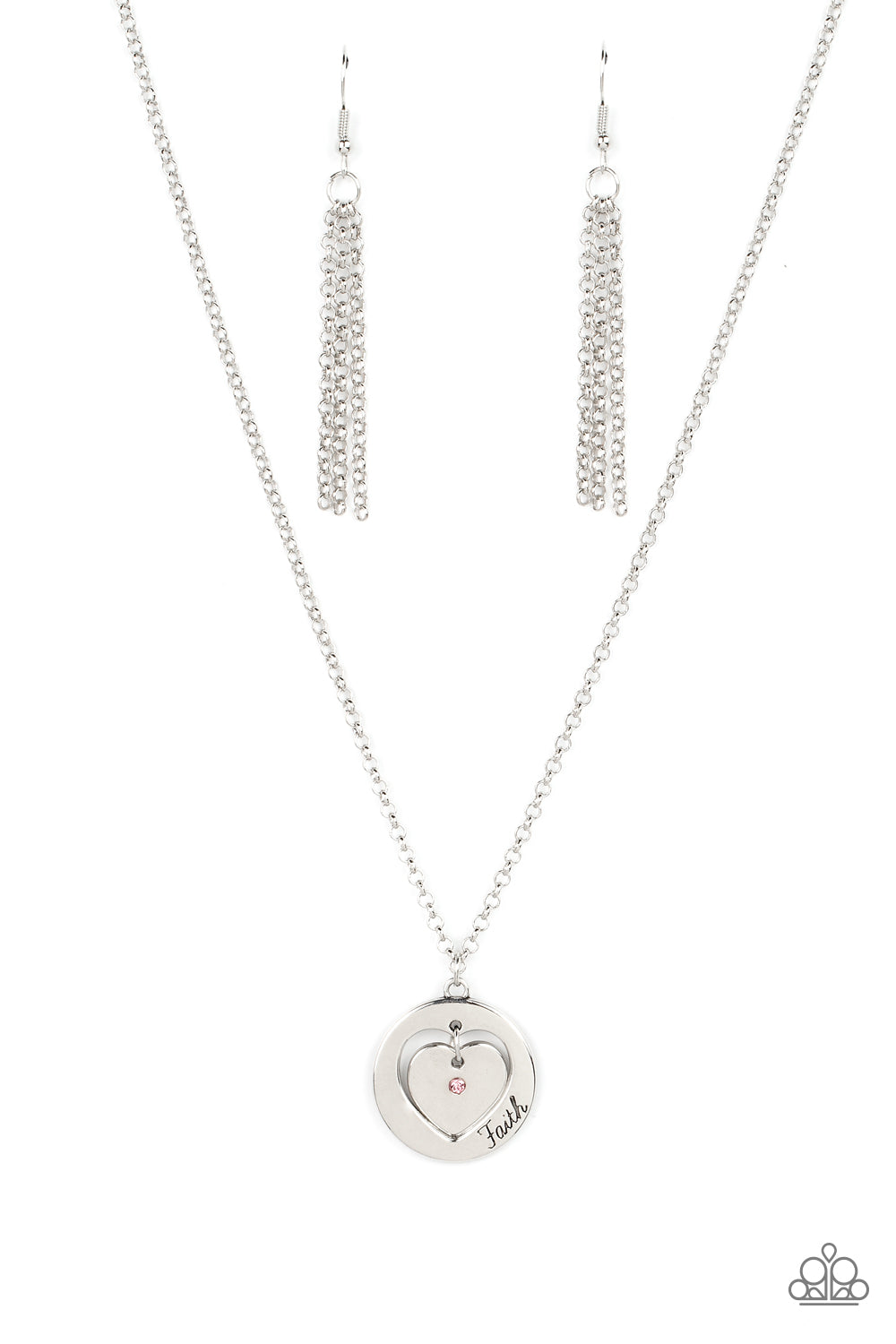 Heart Full of Faith - Pink necklace B127
