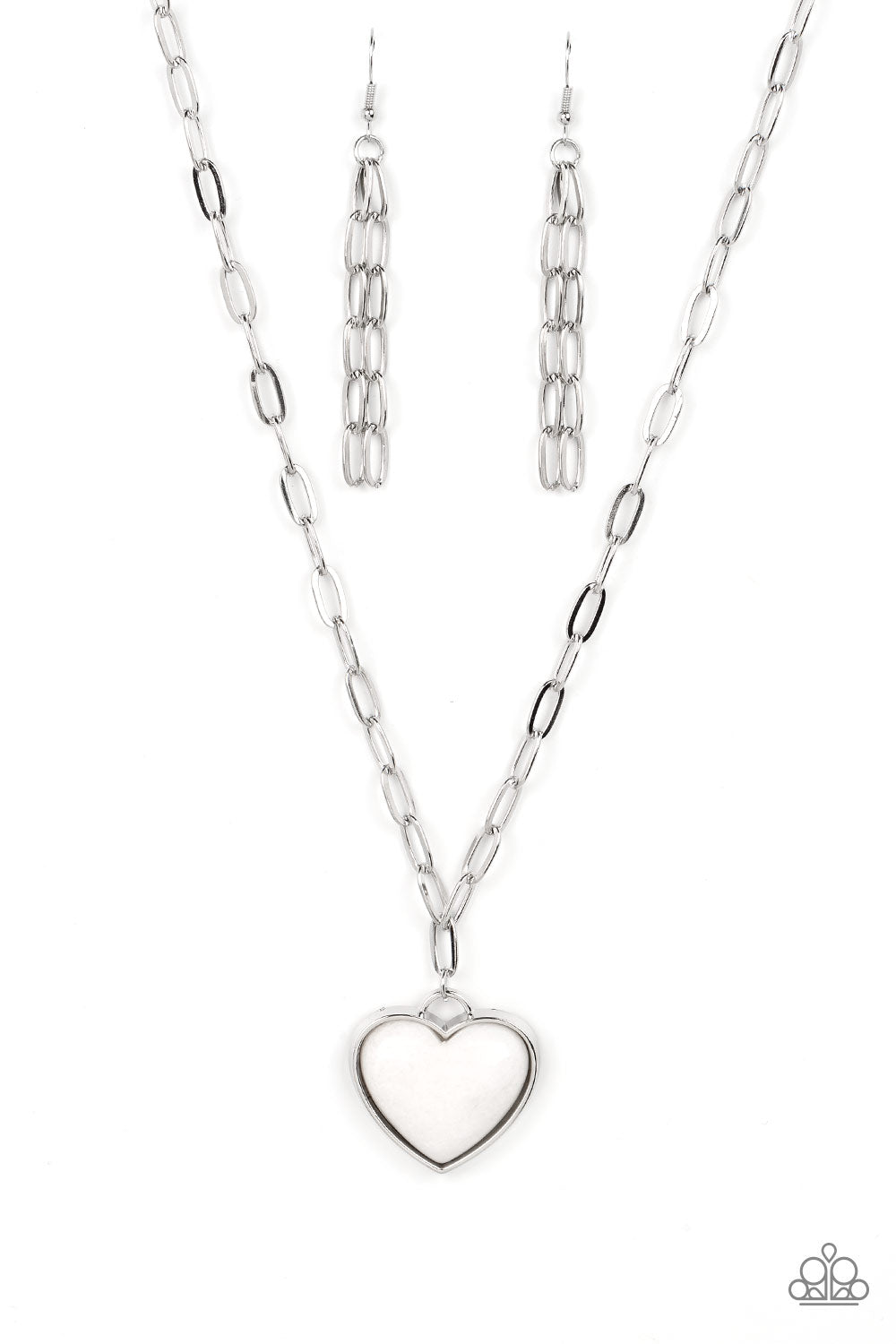 Everlasting Endearment - White necklace B108