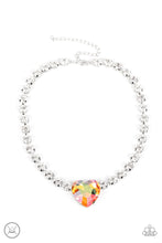 Load image into Gallery viewer, Heart in My Throat - Orange necklace OCTOBER 22 LOP D021
