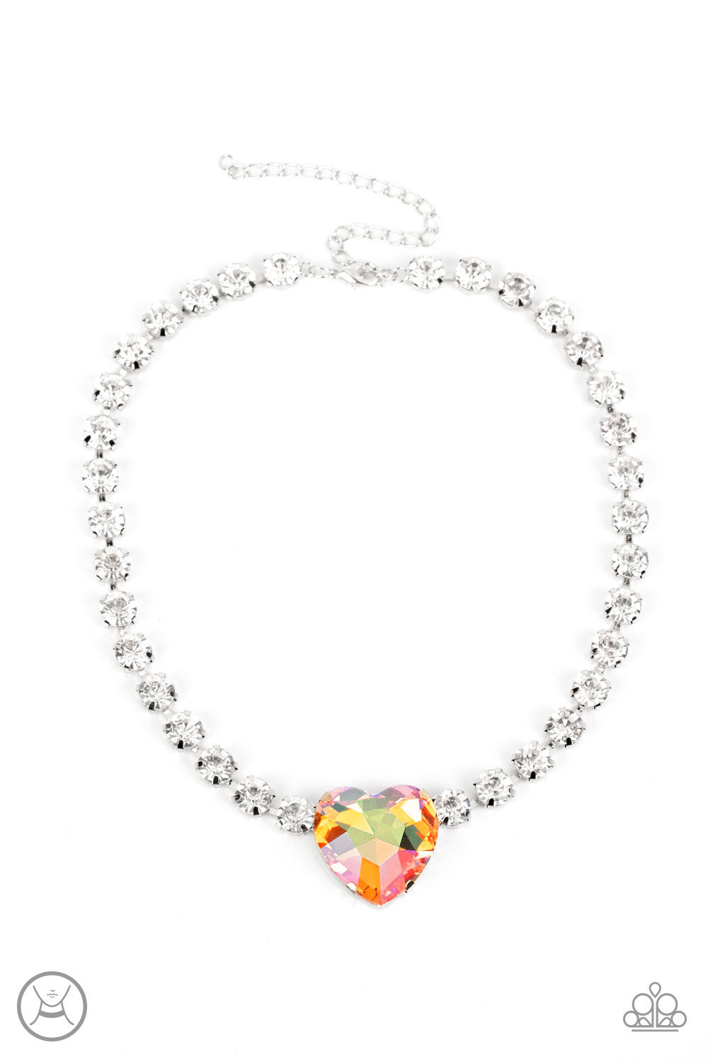 Heart in My Throat - Orange necklace OCTOBER 22 LOP D021