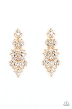 Load image into Gallery viewer, Frozen Fairytale - Gold post earring C014
