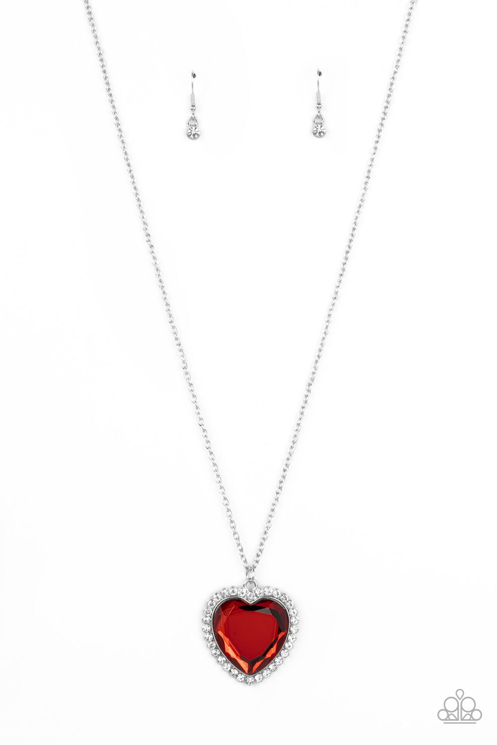 Prismatically Twitterpated - Red necklace B096