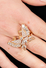 Load image into Gallery viewer, Fearless Flutter - Gold ring B096
