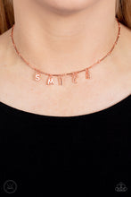 Load image into Gallery viewer, Say My Name - Copper choker necklace  B101

