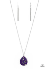 Load image into Gallery viewer, Shimmering Seafloors - Purple necklace D067
