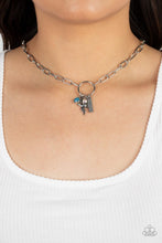 Load image into Gallery viewer, Inspired Songbird - Blue necklace  D007
