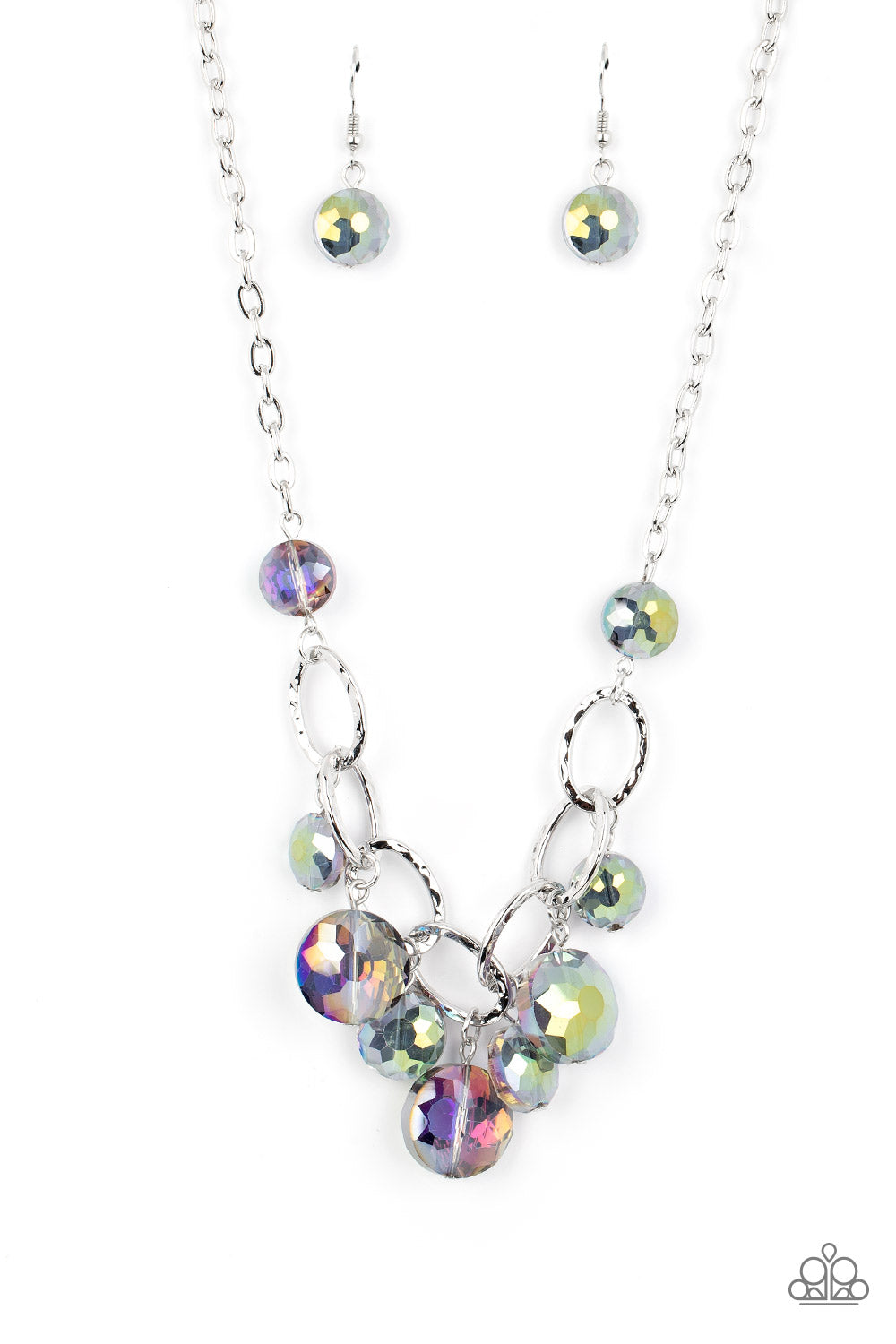 Rhinestone River - Multi necklace D032