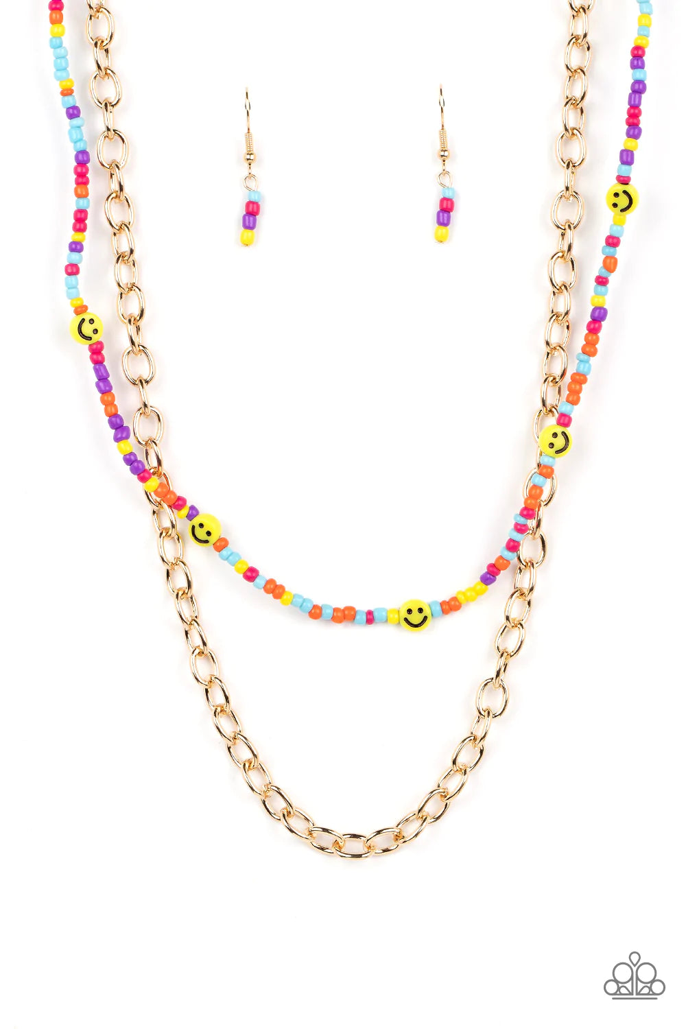Happy Looks Good On You - Multi necklace B128