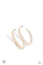 Load image into Gallery viewer, GLITZY By Association - Gold hoop earring D037
