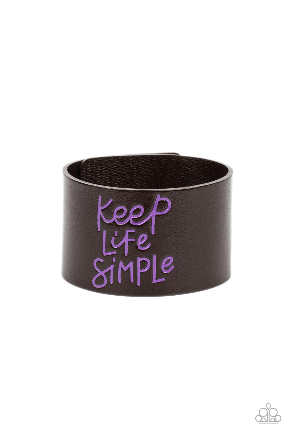 Simply Stunning - Purple snap bracelet C007