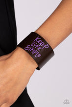 Load image into Gallery viewer, Simply Stunning - Purple snap bracelet C007
