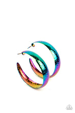 Load image into Gallery viewer, Futuristic Flavor- Multi SEPTEMBER 2022 LOP hoop earring A018
