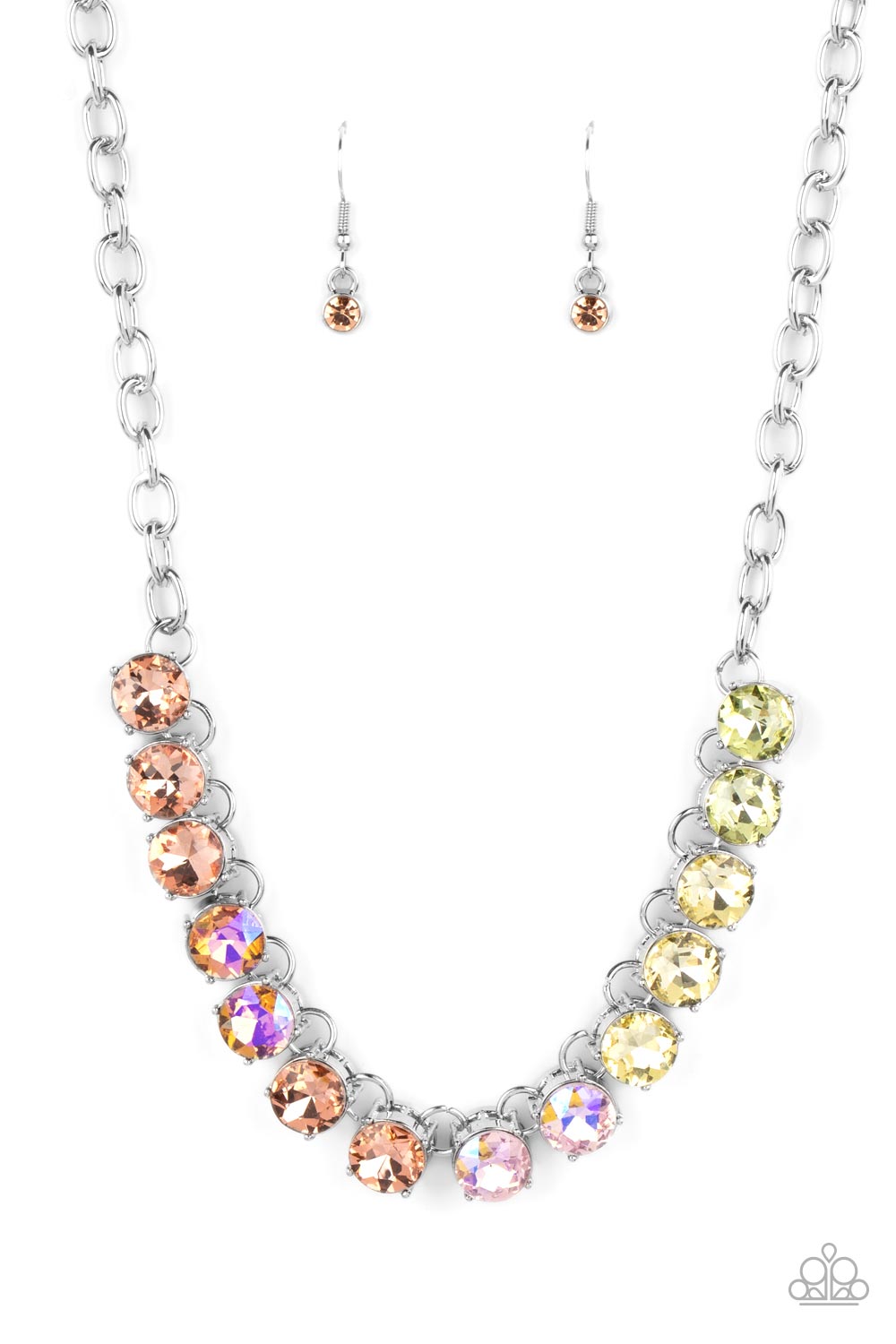Rainbow Resplendence - Orange necklace D033