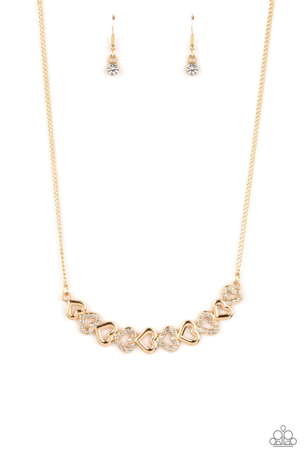Sparkly Suitor - Gold  necklace B099