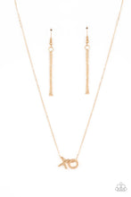 Load image into Gallery viewer, Hugs and Kisses - Gold necklace B099
