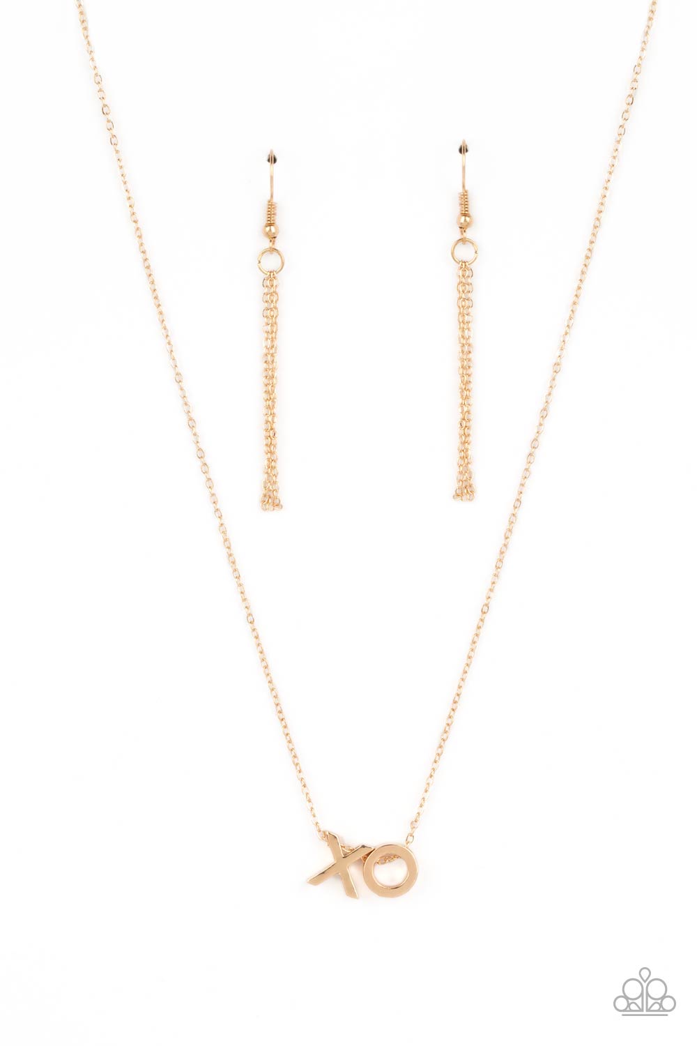 Hugs and Kisses - Gold necklace B099