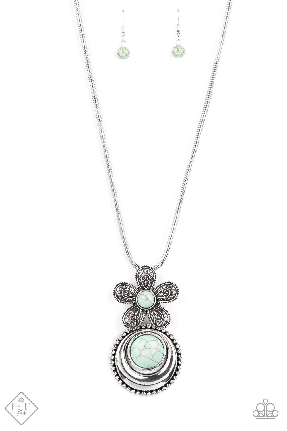 Bohemian Blossom - Blue necklace D011