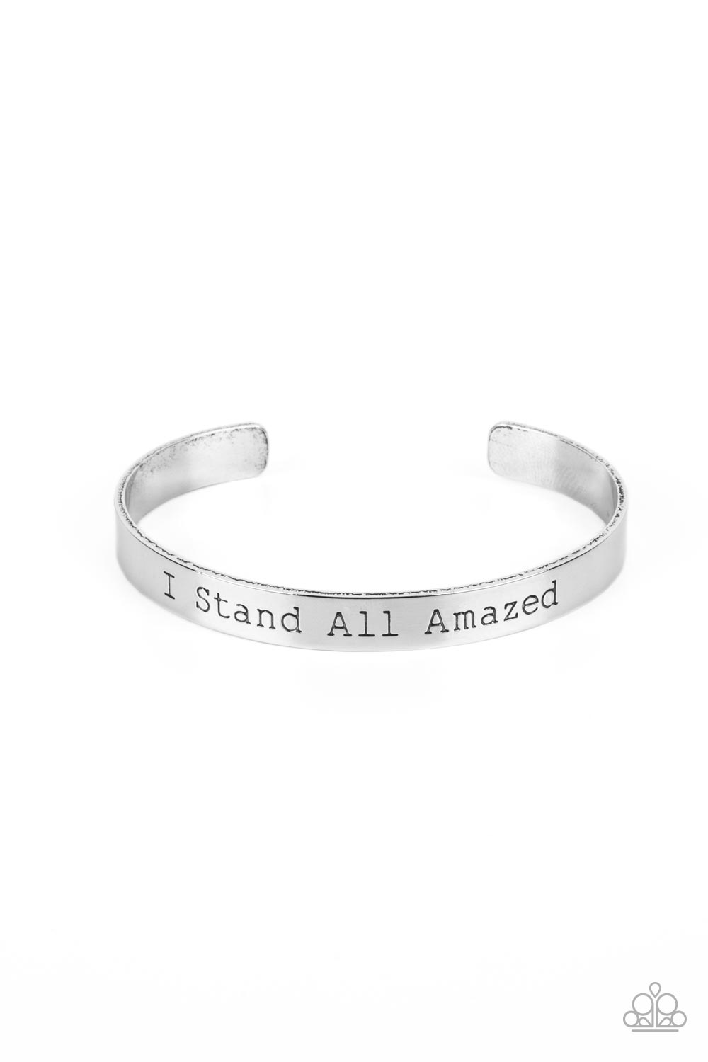 I Stand All Amazed - Silver cuff bracelet B101