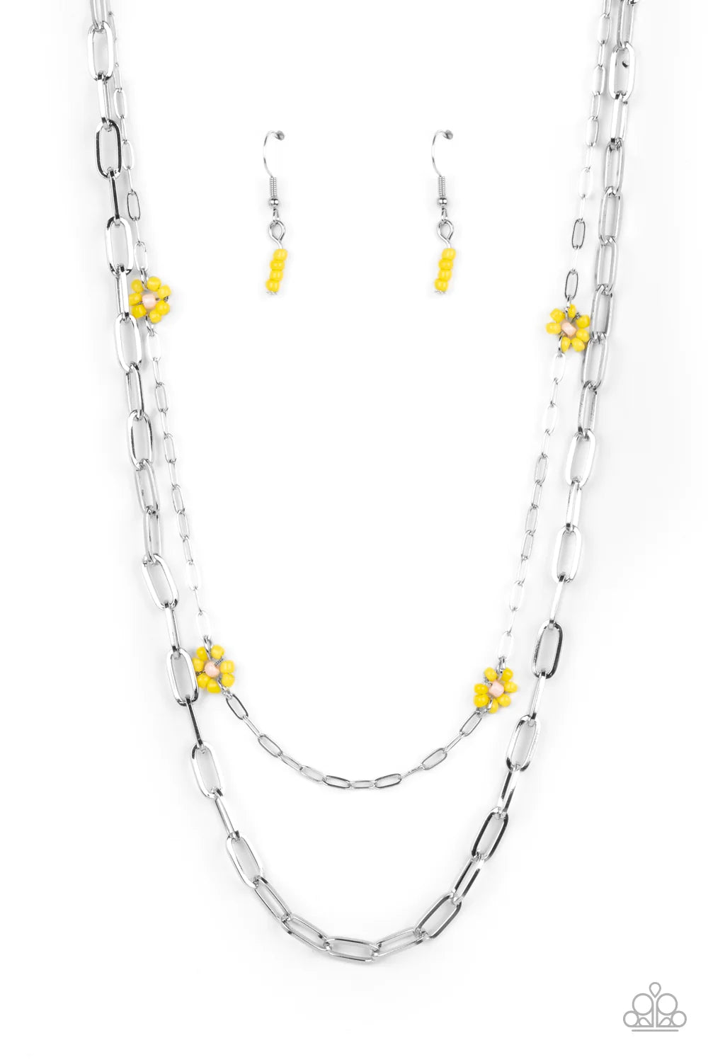 Bold Buds - Yellow necklace C026