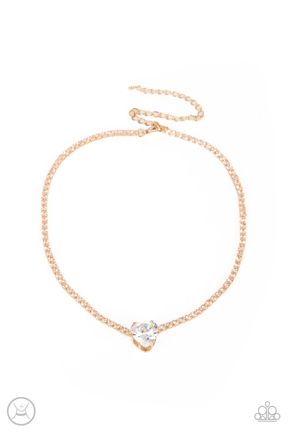 Flirty Fiancé - Gold choker necklace B095
