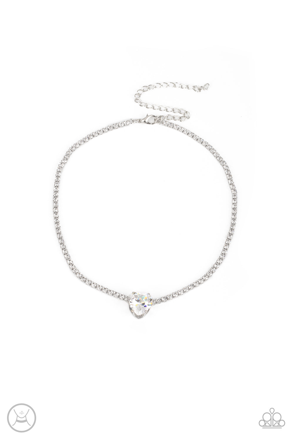 Flirty Fiancé - White necklace B098